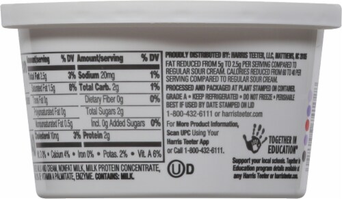 Harris Teeter™ Light Sour Cream Grade A Perspective: back
