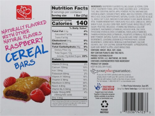 Harris Teeter™ Raspberry Cereal Bars Perspective: back