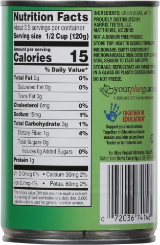 Harris Teeter™ No Salt Added French Style Green Beans Perspective: back