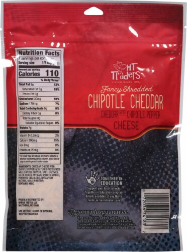 HT Traders™ Fancy Shredded Chipotle Cheddar Cheese Perspective: back
