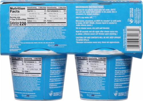 Harris Teeter™ Original Mac & Cheese Microwavable Cups Perspective: back