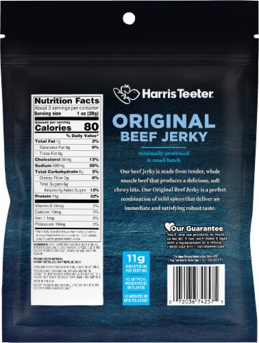 Harris Teeter® Original Beef Jerky Perspective: back