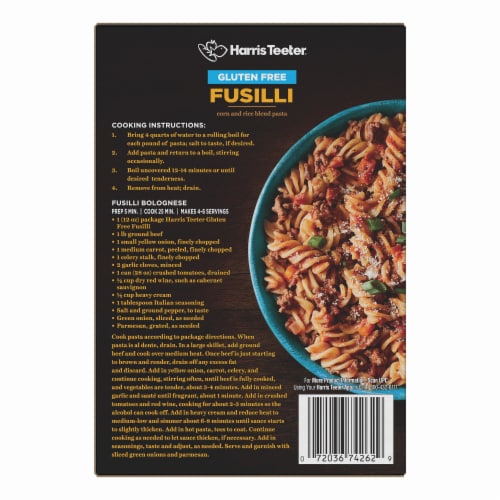 Harris Teeter® Fusilli Gluten Free Pasta Perspective: back
