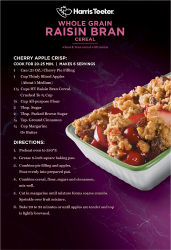 Harris Teeter® Whole Grain Raisin Bran Cereal Perspective: back