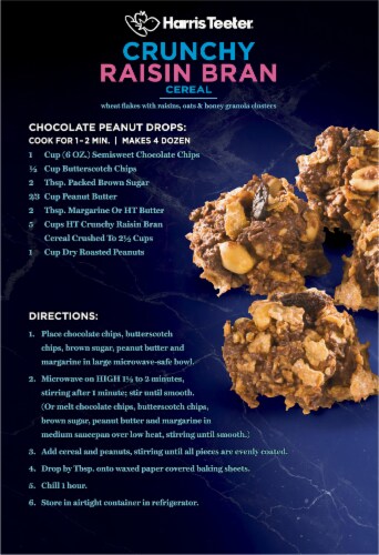 Harris Teeter Crunchy Raisin Bran Cereal Perspective: back