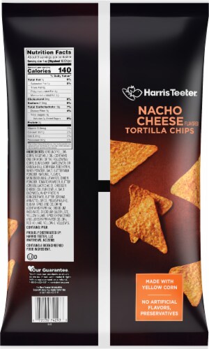 Harris Teeter® Nacho Cheese Flavored Tortilla Chips Perspective: back
