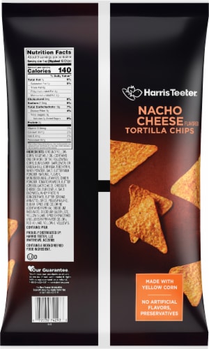 Harris Teeter® Nacho Cheese Flavored Tortilla Chips Perspective: back