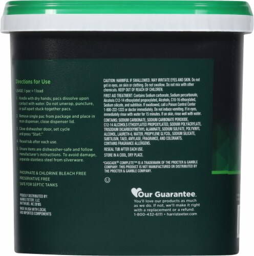 Harris Teeter® Fresh Scent Ultra Dishwasher Pacs Perspective: back