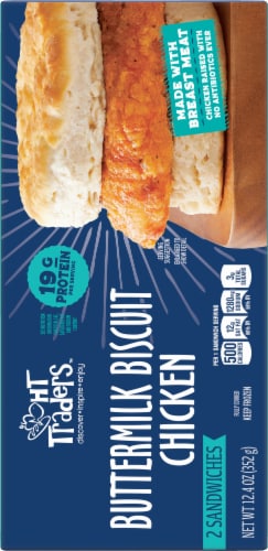 HT Traders™ Buttermilk Biscuit Chicken Breakfast Sandwiches Perspective: back