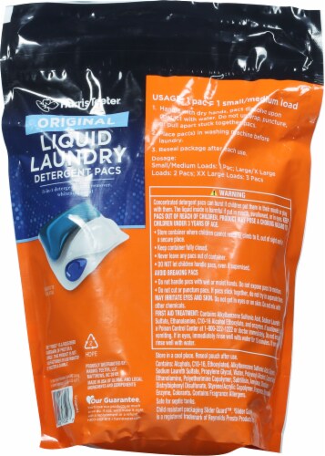 Harris Teeter® Original Liquid Laundry Detergent Pacs Perspective: back