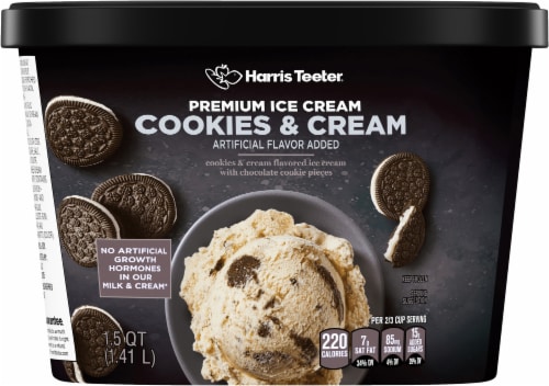Harris Teeter® Cookies & Cream Premium Ice Cream Perspective: back