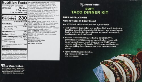 Harris Teeter® Soft Taco Dinner Kit Perspective: back
