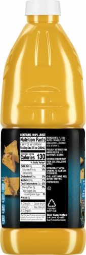 Harris Teeter® 8/64 100% Pineapple Juice Perspective: back