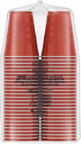 Harris Teeter® Occassions Plastic Party Cups - Red Perspective: back
