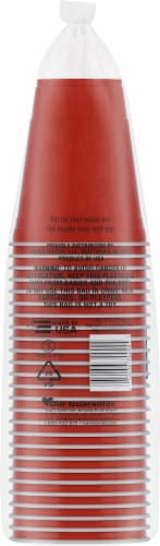 Harris Teeter® Occassions Plastic Party Cups - Red Perspective: back