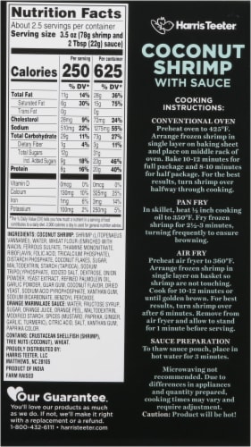 Harris Teeter® Jumbo Coconut Shrimp with Sauce Perspective: back