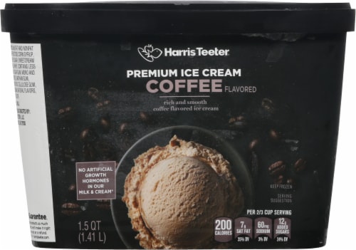 Harris Teeter® Coffee Flavored Premium Ice Cream Perspective: back