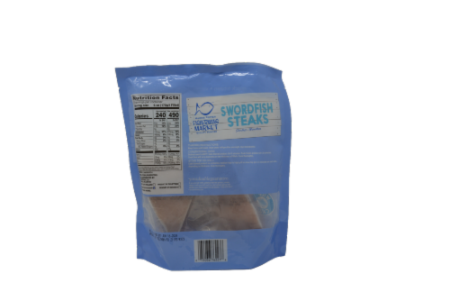 Harris Teeter Fishermans Market Boneless Skinless Swordfish Steaks Perspective: back