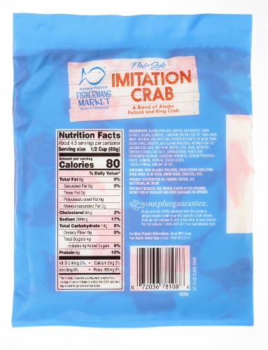 Harris Teeter Flaked Imitation Crab Meat Perspective: back