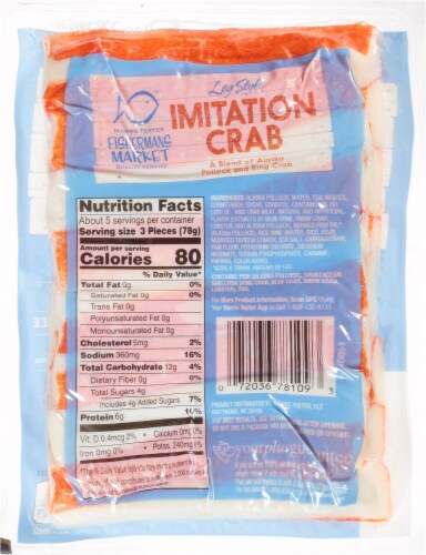 Harris Teeter Leg Style Imitation Crab Meat Perspective: back