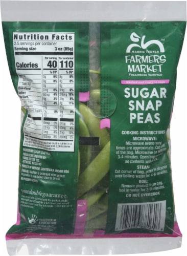 Harris Teeter Sugar Snap Peas Perspective: back