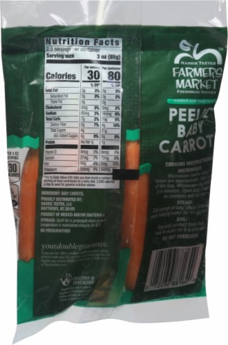 Harris Teeter Farmers Market Ready Veggies Peeled Baby Carrots Perspective: back