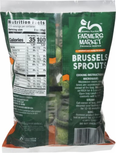 Harris Teeter Farmers Market Ready Veggies Brussels Sprouts Perspective: back