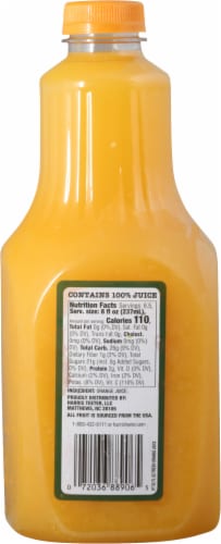 Harris Teeter™ Farmers Market Fresh Orange Juice Perspective: back