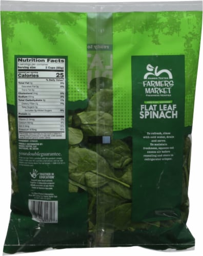Harris Teeter™ Farmers Market Flat Leaf Spinach Perspective: back