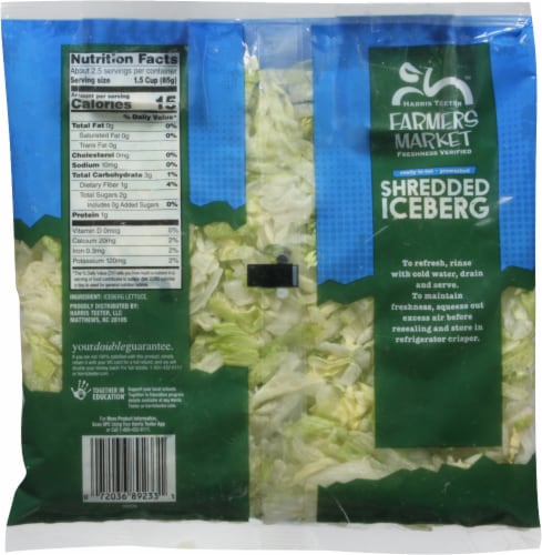 Harris Teeter™ Shredded Iceberg Lettuce Perspective: back