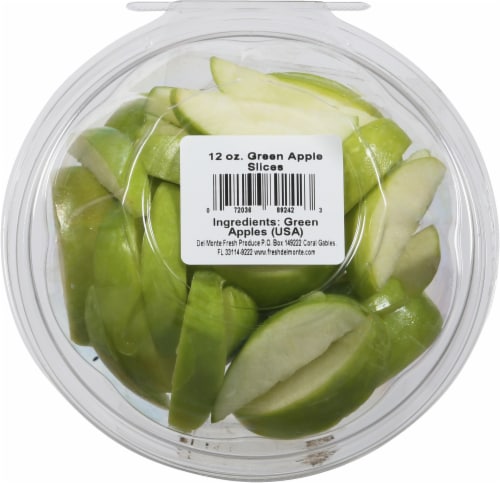 Green Apple Slices Perspective: back