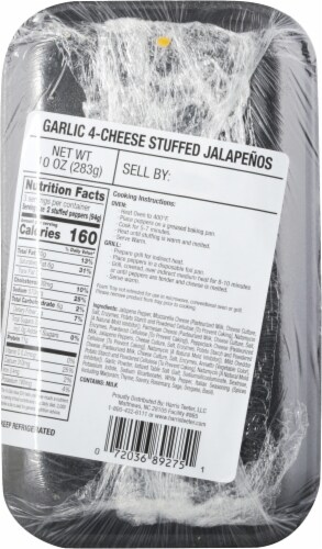 Harris Teeter Garlic 4-Cheese Stuffed Jalapenos Perspective: back