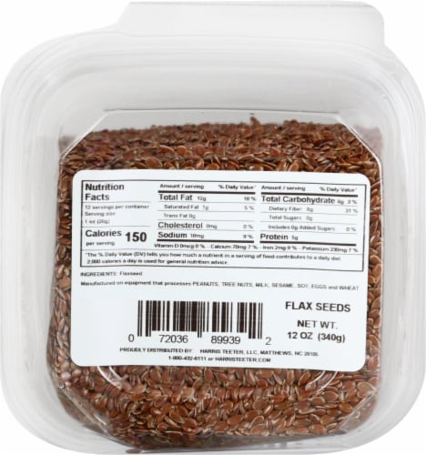 Harris Teeter Farmers Market™ Flax Seeds Perspective: back