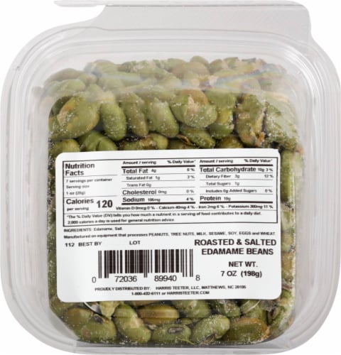 Harris Teeter Farmers Market™ Roasted & Salted Edamame Beans Perspective: back