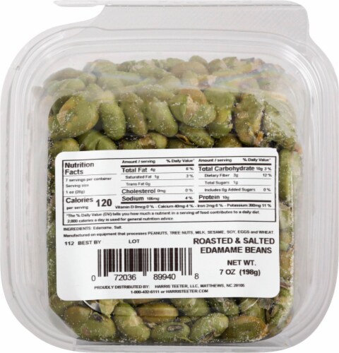 Harris Teeter Farmers Market™ Roasted & Salted Edamame Beans Perspective: back