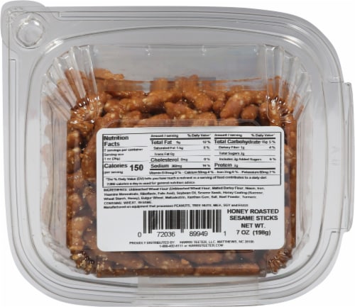 Harris Teeter Honey Roasted Sesame Sticks Perspective: back