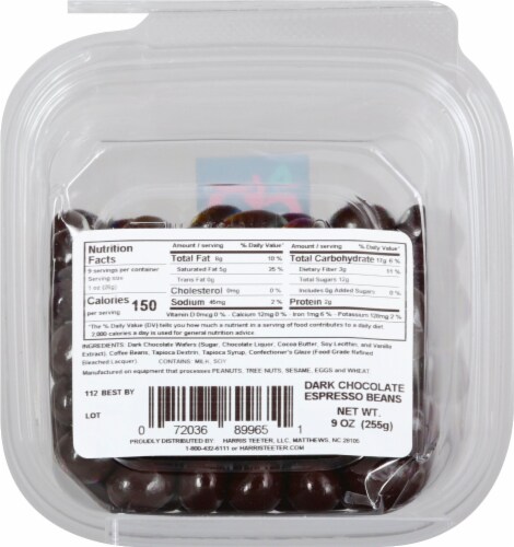 Harris Teeter Farmers Market™ Dark Chocolate Espresso Beans Perspective: back