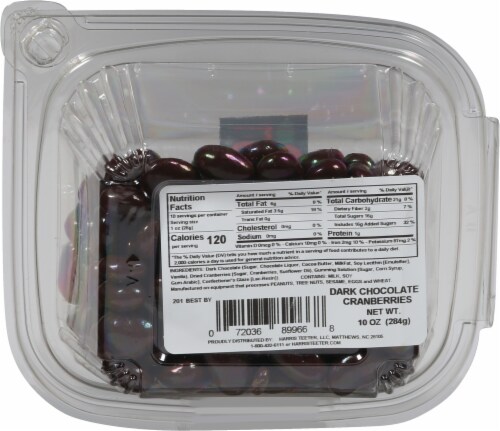 Harris Teeter Farmers Market™ Dark Chocolate Cranberries Perspective: back