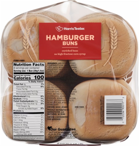 Harris Teeter™ 3.75" Hamburger Buns Perspective: back