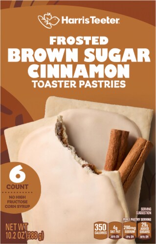 Harris Teeter Brown Sugar Cinnamon Toaster Pastries Perspective: back