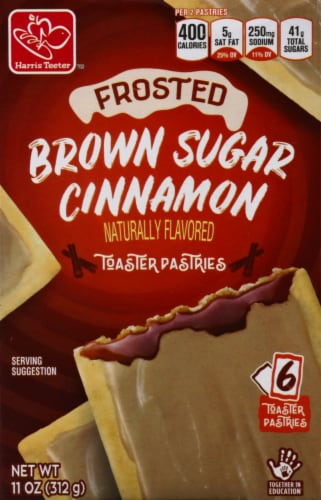 Harris Teeter Brown Sugar Cinnamon Toaster Pastries Perspective: back