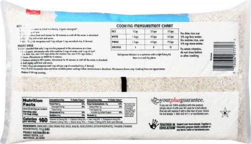 Harris Teeter™ Enriched Long Grain White Rice Perspective: back