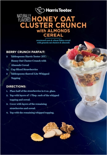 Harris Teeter® Honey Oat Cluster Crunch with Almonds Cereal Perspective: back