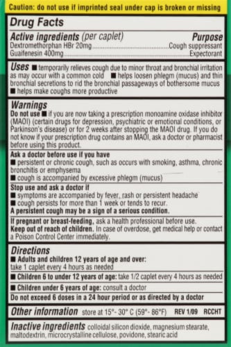Harris Teeter® Chest Congestion Relief DM Immediate Release Caplets Perspective: back