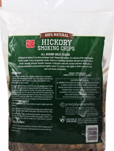 Harris Teeter Natural Hickory Smoking Chips Perspective: back