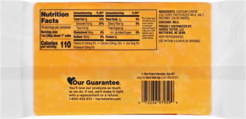 Harris Teeter™ Medium Cheddar Cheese Perspective: back