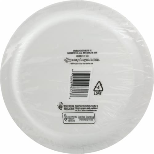Harris Teeter 8 5/8 Inch Everyday Plate Perspective: back