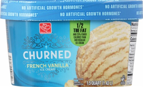 Harris Teeter™ Half the Fat Churned French Vanilla Ice Cream Perspective: back
