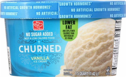 Harris Teeter™ Churned Vanilla Ice Cream Perspective: back