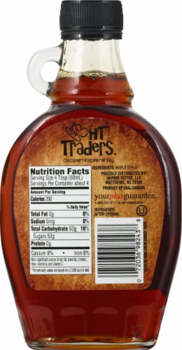 HT Traders Dark Color Maple Syrup Perspective: back
